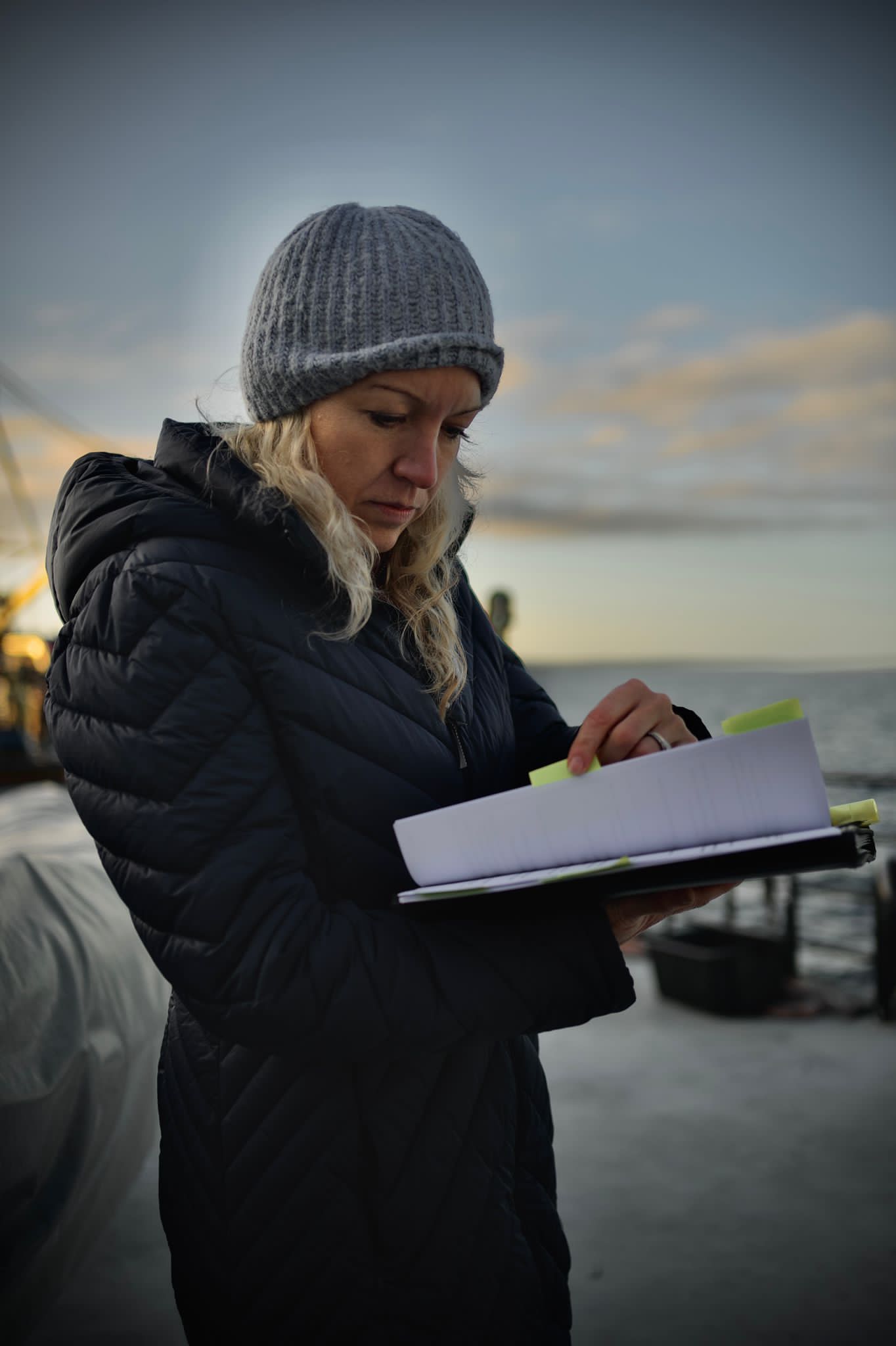 Della Golding on location